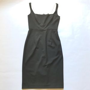 NEW Tahari Wool-Blend Sheath Dress Size 4 Black